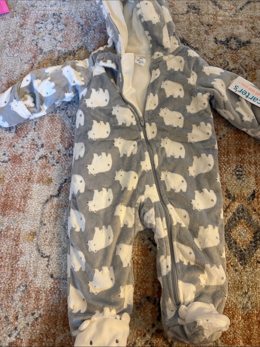 Baby 6M Polar Bear Fleece Bunting